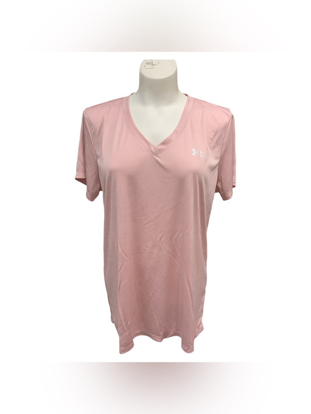 Under Armour Pink V-Neck Performance Tee Size Xl